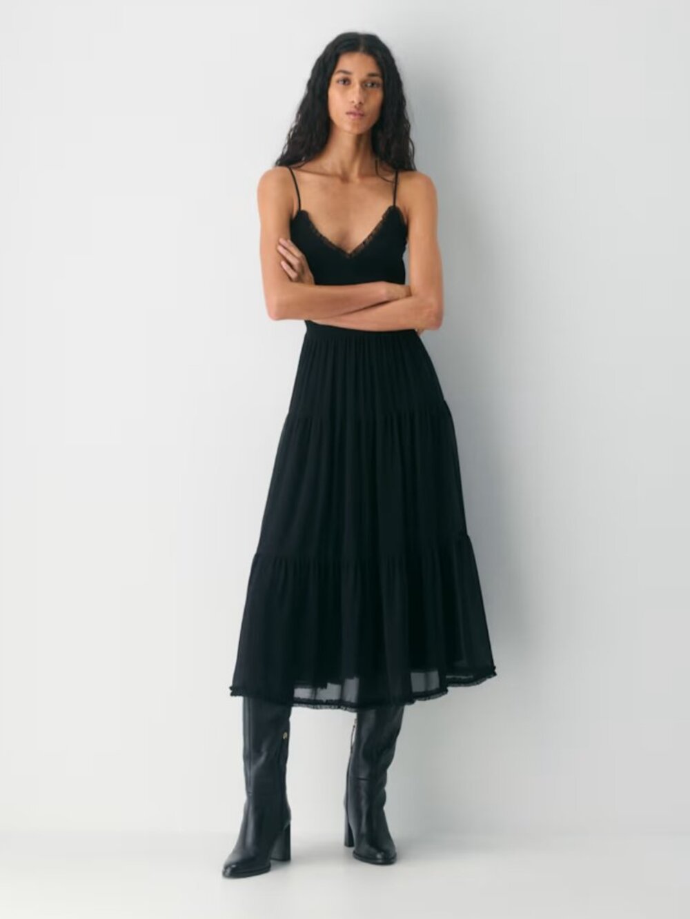 NWT Aritzia TUBEROSE Dress Black 2XS
